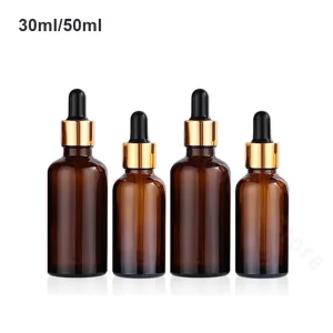28 pcs 30ml/50ml Dropper Bottle Aromatherapy Massage Essential Oil Refilable