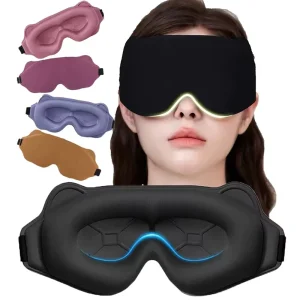 3D Contoured Sleep Mask Weighted for Side Sleepers
